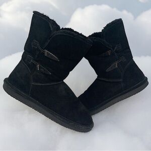 BearPaw leather short boots. Size 10